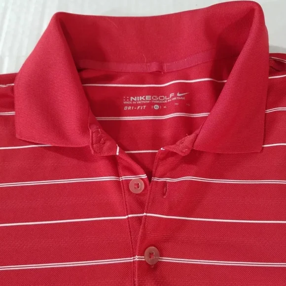 Nike Golf Dri-Fit Tech Core Stripe Polo Shirt Men Size XL - Picture 4 of 6